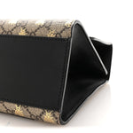GG Supreme Monogram Bees Medium Padlock Shoulder Bag Beige Oro Black