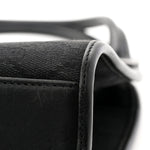 Monogram Bardot Shoulder Bag Black