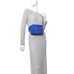 Sport Nylon Logo Embroidered Wheel Beltpack Electric Blue Black