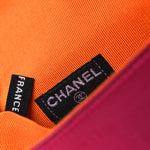Satin Mini Convertible Flap Pink Multicolor