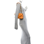 Lambskin Chevron Quilted Small Loulou Bag Sunflower