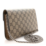 GG Supreme Monogram Mini Dionysus Chain Wallet Beige Taupe