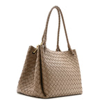 Nappa Intrecciato Large Andiamo Parachute Shoulder Bag Pinecone