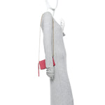 Saffiano Metal Mini Crossbody Bag Peonia