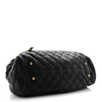 Calfskin Quilted Stam Black