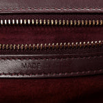 Lambskin Studded Medium Diorama Flap Bag Burgundy
