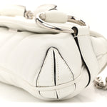 Nappa Vertical Matelasse Small Maxi Horsebit Chain Shoulder Bag Great White