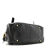 Lambskin Tag Bowling Bag Black