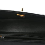 Lambskin Quilted Mini Rectangular Flap Black