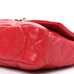 Lambskin Quilted Medium Chanel 19 Flap Red