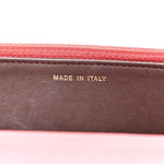 Lambskin Quilted Trendy CC Wallet On Chain WOC Bright Pink