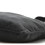 Nylon Small Flat Messenger Bag Black