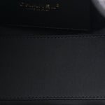 Washed Denim Quilted Mini Chanel 25 Handbag Black