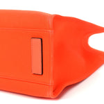 Canvas Calfskin La Medusa Tote Bag Orange