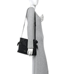 Nappa Medium Flamenco Knot Bag Black