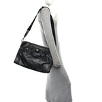 Fluffy Calfskin Morpheus Weekender Duffle Black