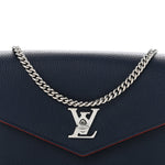 Soft Calfskin My Lockme Chain Pochette Marine Rouge