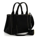 Canapa Small Logo Tote Black Talco