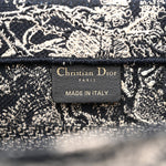 Canvas Embroidered Small Dioriviera Toile De Jouy Book Tote Blue