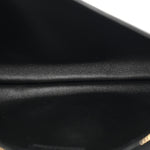 Roxy Calfskin Blondie Chain Shoulder Flap Bag Black