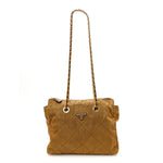 Nylon Tessuto Impuntu Quilted Shoulder Bag Corinto