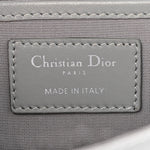 Lambskin Cannage Lady Dior Convertible Clutch Grey