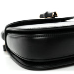 Boarded Dyana Lux Calfskin Web Monochrome Mini Bamboo 1947 Top Handle Bag Black