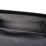 Calfskin Chevron Quilted Medium Boy Flap Black