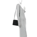 Suede Lina Crossbody Bag Black