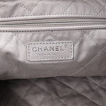 Shiny Calfskin Quilted Chanel 22 Grey