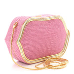 Swarovski Crystal Minaudière Clutch Pink