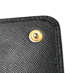 Saffiano Metal Large Chain Wallet Black
