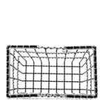 Brass Calfskin Medium Grocery By Chanel Shopping Basket Silver