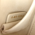 Lambskin Cannage Small Lady D-Joy Latte