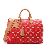 Calfskin Monogram Speedy P9 Bandouliere 40 Red