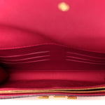 Patent Louise Clutch Rose Indien