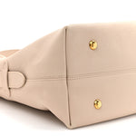 Grained Calfskin Low Key Hobo MM Limestone