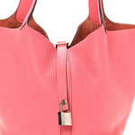 Taurillon Clemence Picotin Lock 22 MM Rose Azalee
