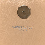 Grain De Poudre Medium Monogram Kate Satchel Sable Beige