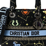 Canvas Pixel Zodiac Embroidered Medium Lady D-Lite Nero Multicolor