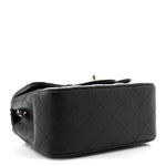 Caviar Quilted Mini Square Flap Black