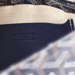 Goyardine Plumet Wallet Clutch Navy