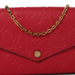 Empreinte Pochette Felicie Chain Wallet Scarlet