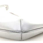 Metallic Calfskin Mary Kate Shoulder Bag Silver