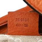 Nubuck Medium Soft Stirrup Shoulder Bag Orange