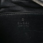 Calfskin Matelasse Monochrome Small GG Marmont Chain Shoulder Bag Black