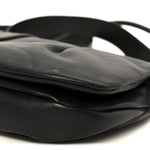 Shiny Nappa Calfskin Paseo Satchel Black