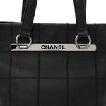 Caviar Square Stitched Tote Black