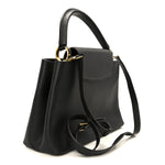 Taurillon Capucines PM Black Fuchsia