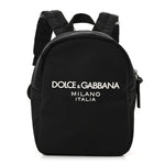 Nylon Logo Childrens Backpack Black